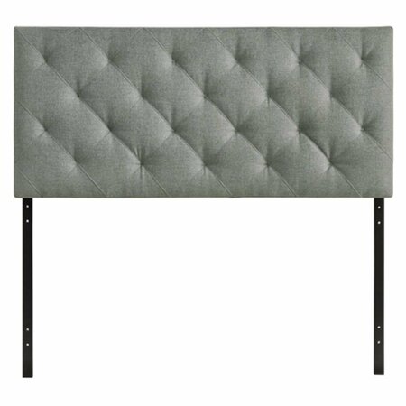 EAST END IMPORTS Theodore Queen Fabric Headboard- Gray MOD-5040-GRY